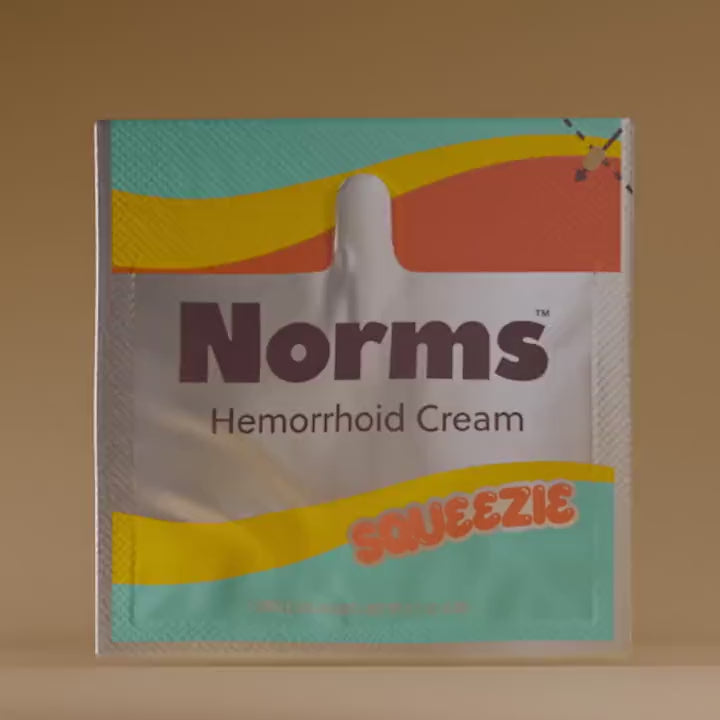Norms Hemorrhoid Cream Squeezies (5ct Travel Pack, 5% Lidocaine)