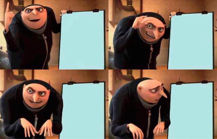Gru's Plan meme about Norms