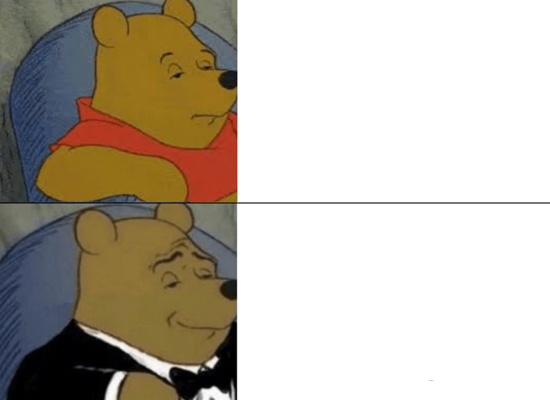 Tuxedo Winnie The Pooh meme about Norms