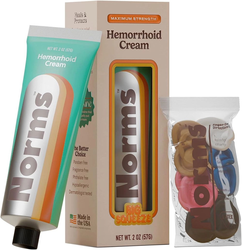 Norms Hemorrhoid Treatment Cream (Big Squeeze, 2oz)